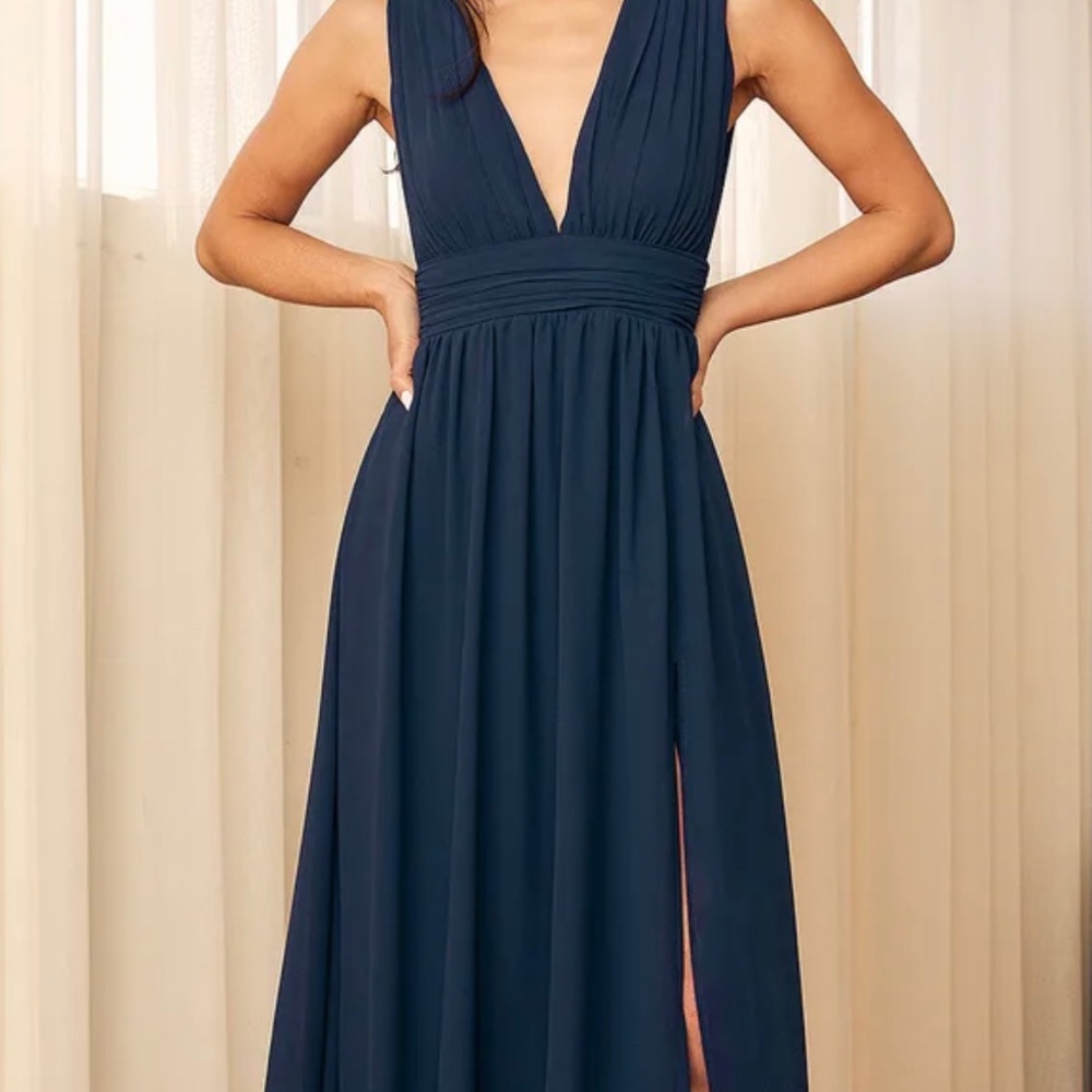 Heavenly Hues Navy Blue Maxi Dress